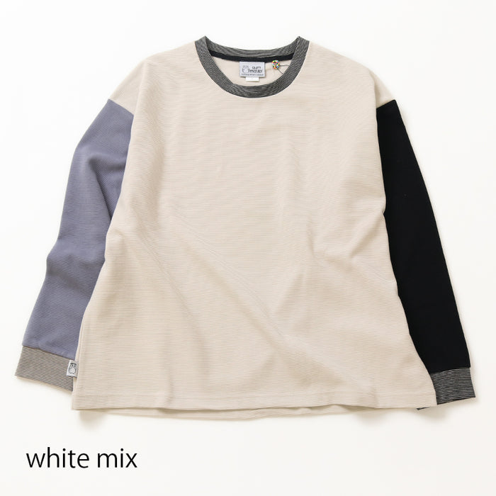 ジミレニアル　ボーダー長袖Tシャツ　ジミンパパ　新品未使用 リップルボーダーロングTシャツ – Mitsumine Online Shop